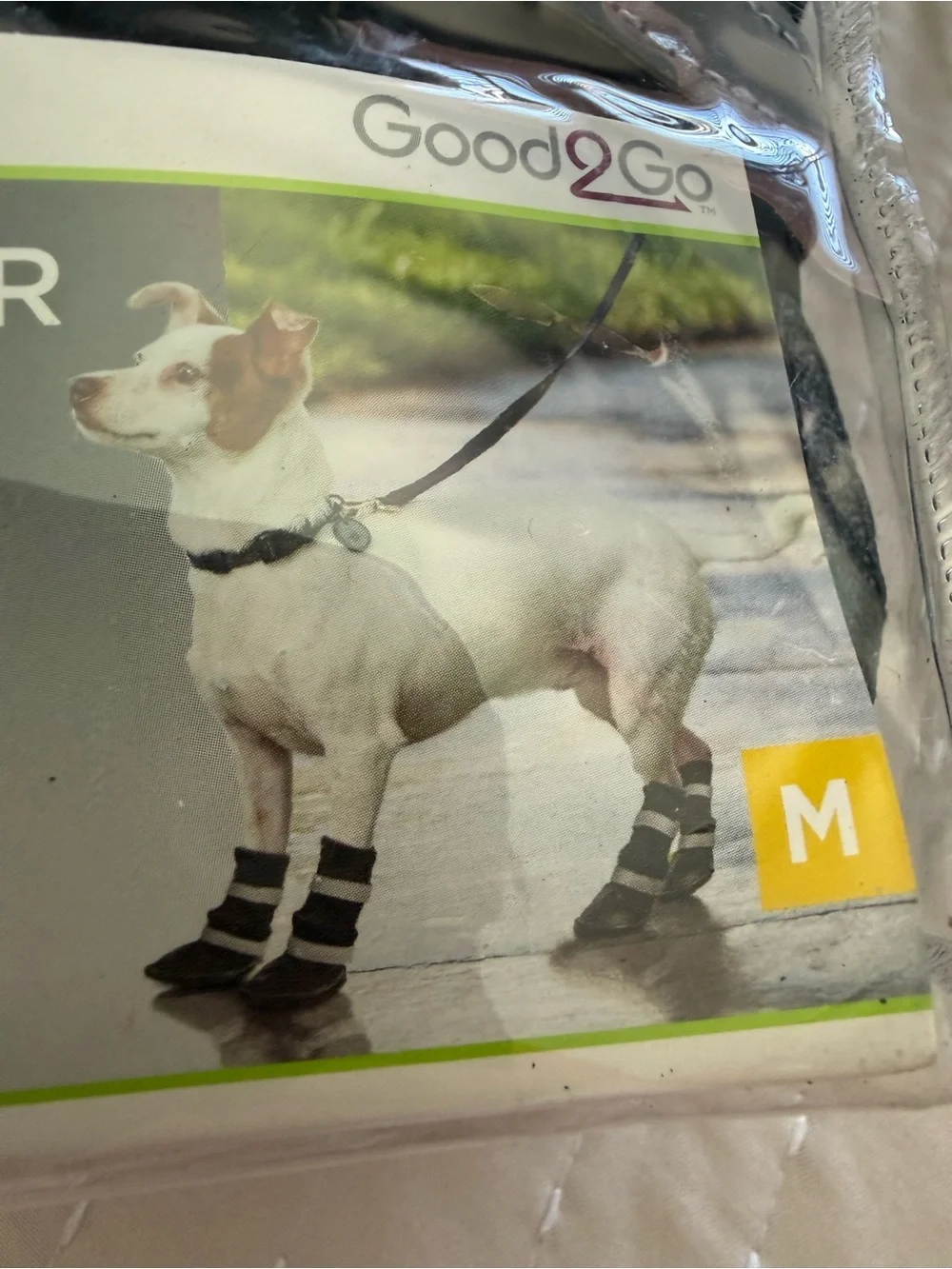 Good2Go Black and Gray Dog Booties (Set of 4)